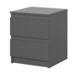 SOLA Chest of Drawers,2 Drawers,Grey,40x50x43 cm