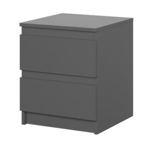SOLA Chest of Drawers,2 Drawers,Grey,40x50x43 cm