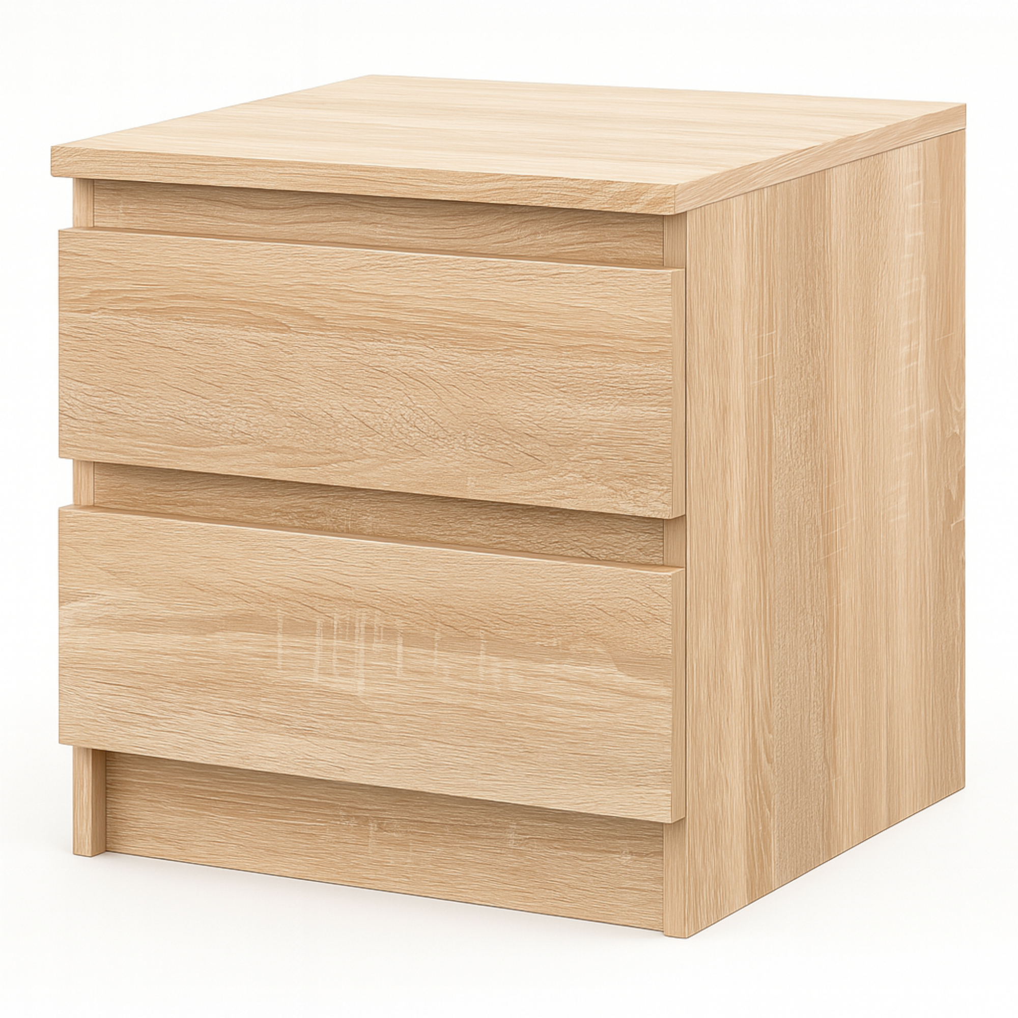 XMEBSKRKOMMC00101201_00-2.jpg SOLA Chest of Drawers,2 Drawers,Sonoma Oak,40x50x43 cm - Image 1