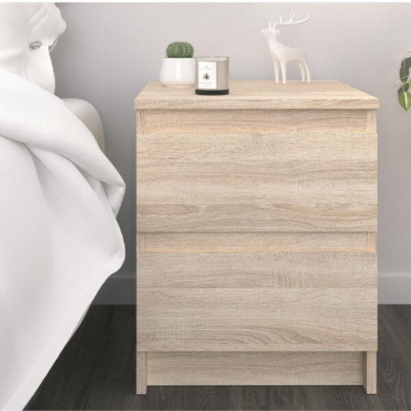 SOLA Chest of Drawers,2 Drawers,Sonoma Oak,40x50x43 cm - Image 4