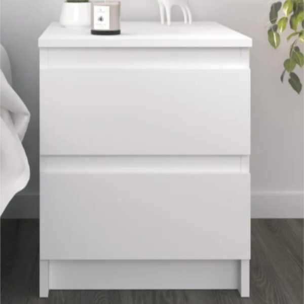 SOLA Chest of Drawers,2 Drawers,White,40x50x43 cm - Image 5
