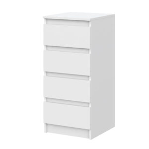 SOLA Chest of Drawers,4 Drawers,White,40x90x43 cm