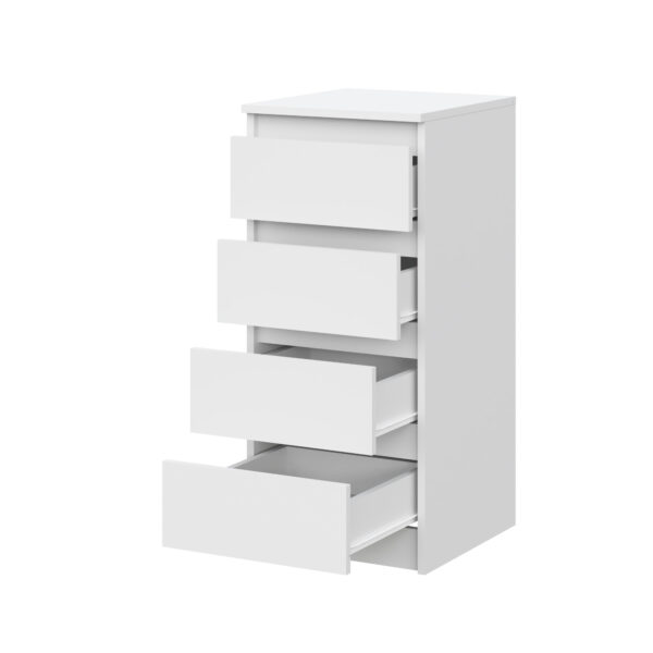 SOLA Chest of Drawers,4 Drawers,White,40x90x43 cm - Image 4