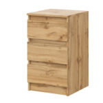 SOLA Chest of Drawers,3 Drawers,Wotan Oak,40x69x43 cm