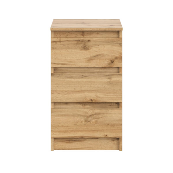 SOLA Chest of Drawers,3 Drawers,Wotan Oak,40x69x43 cm - Image 4