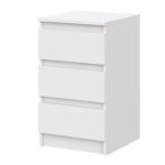 SOLA Chest of Drawers,3 Drawers,White,40x69x43 cm