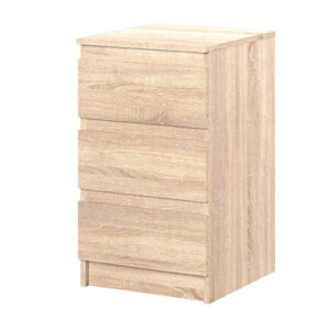 SOLA Chest of Drawers,3 Drawers,Sonoma Oak,40x69x43 cm