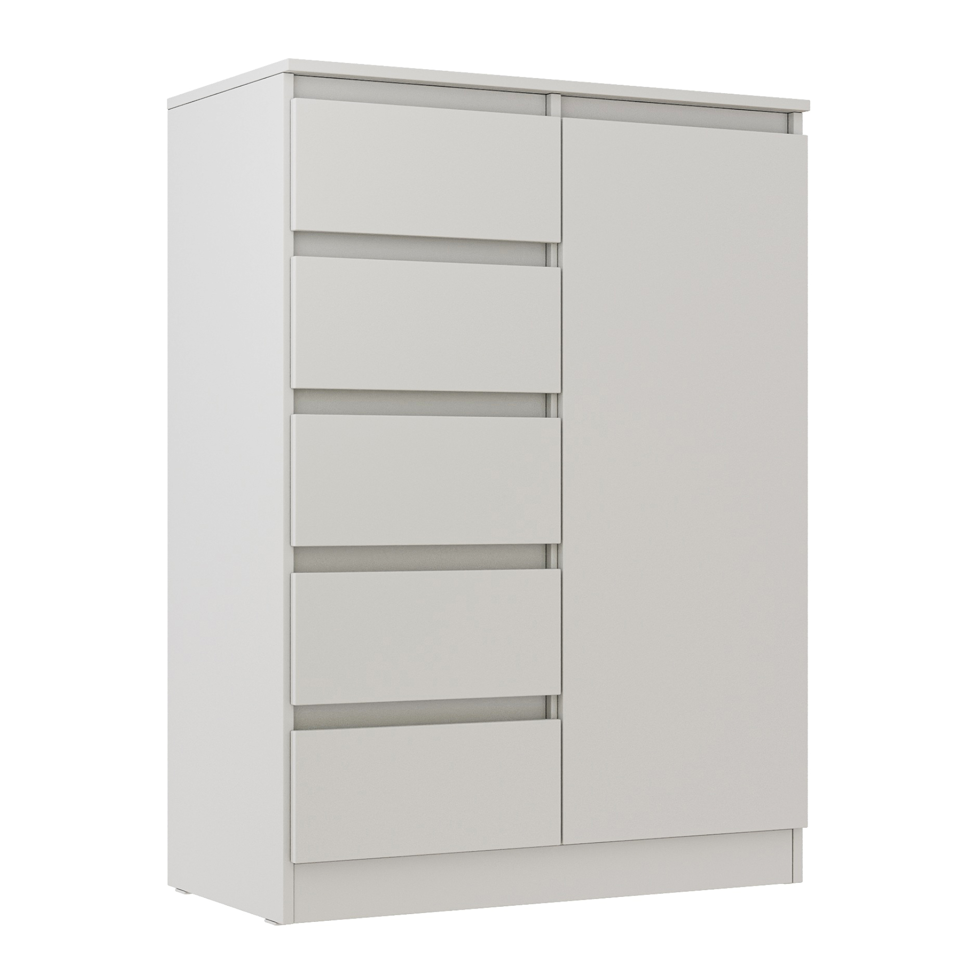 XMEBSKRKOMMC00401102_00-2.jpg SOLA Chest of Drawers,4 Drawers,White,83x114x43 cm - Image 1