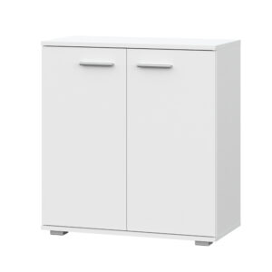 FAUSKE Chest of Drawers,"Spacious, 2-door",White,69x74x34 cm