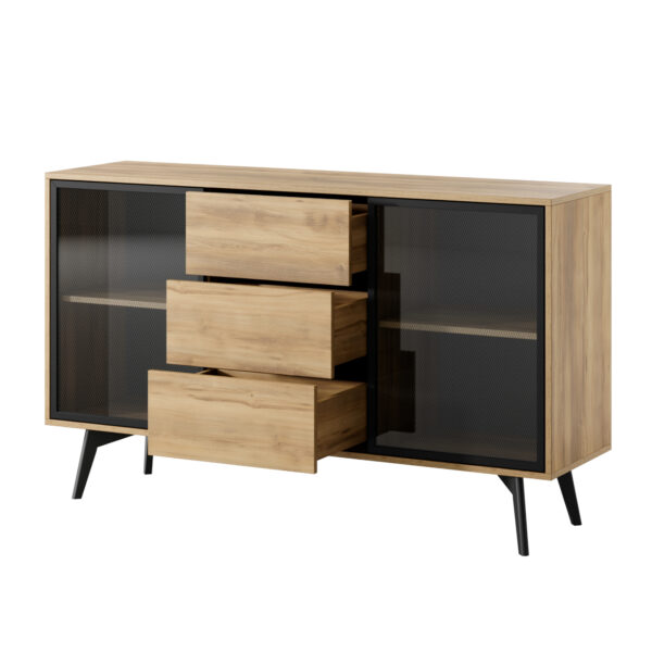 Sideboard, ESTEVAN KOM1, Modern, Chipboard, Estevan Living Room 144 x 85 x 39 cm - Image 4