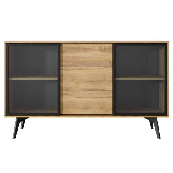 Sideboard, ESTEVAN KOM1, Modern, Chipboard, Estevan Living Room 144 x 85 x 39 cm - Image 8