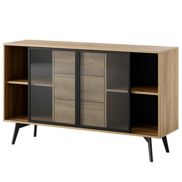 Sideboard, ESTEVAN KOM1, Modern, Chipboard, Estevan Living Room 144 x 85 x 39 cm - Image 9
