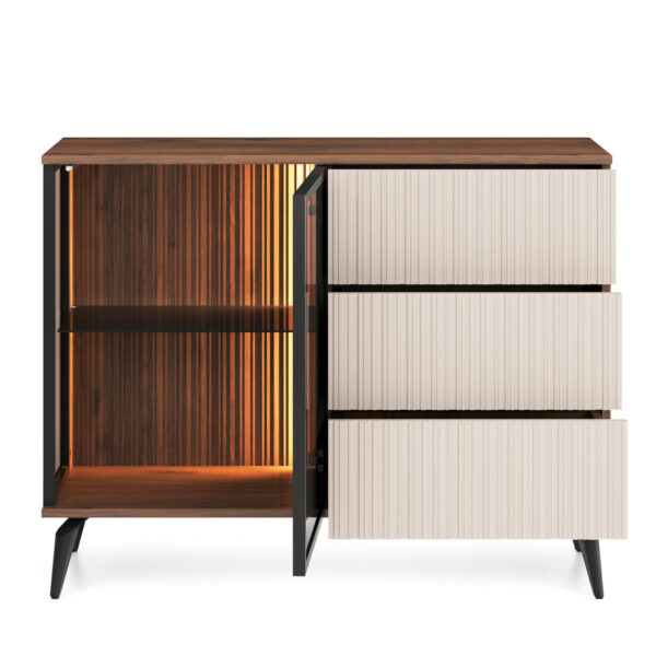 Sideboard, DAWSON KOM2, Modern, Chipboard, Dawson KOM2 Living Room 103 x 80 x 39 cm - Image 4