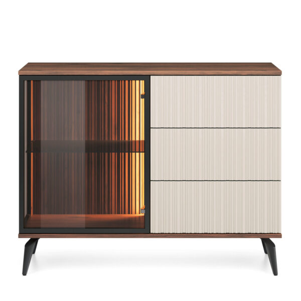 Sideboard, DAWSON KOM2, Modern, Chipboard, Dawson KOM2 Living Room 103 x 80 x 39 cm - Image 7