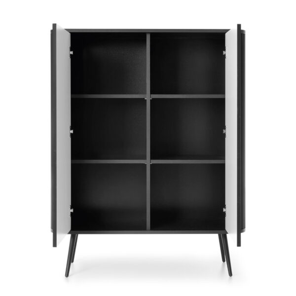 Sideboard, MORDEN KOM1, Modern, Chipboard, Black Living Room 103 x 129 x 39 cm - Image 4