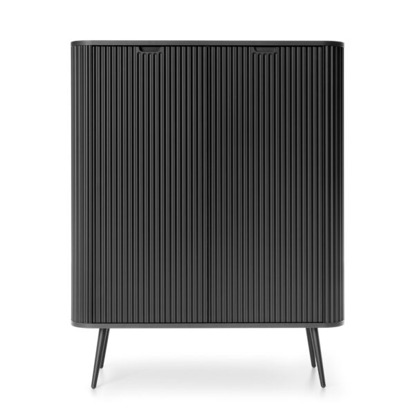 Sideboard, MORDEN KOM1, Modern, Chipboard, Black Living Room 103 x 129 x 39 cm - Image 7