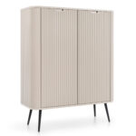 Sideboard, MORDEN KOM1, Modern, Chipboard, Cashmere Living Room 103 x 129 x 39 cm