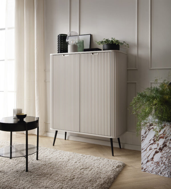 Sideboard, MORDEN KOM1, Modern, Chipboard, Cashmere Living Room 103 x 129 x 39 cm - Image 6