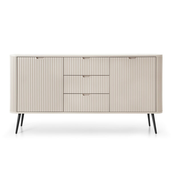 Sideboard, MORDEN KOM2, Modern, Chipboard, Cashmere Living Room 168 x 87 x 39 cm - Image 7