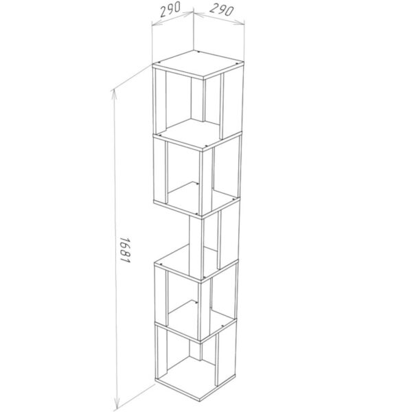 SOLA Standing Shelf,-,Wotan Oak,29x168x29 cm - Image 3