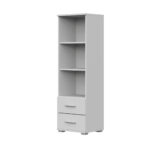FAUSKE Shelf,2 Drawers,White,40x130x34 cm