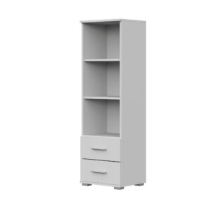 FAUSKE Shelf,2 Drawers,White,40x130x34 cm