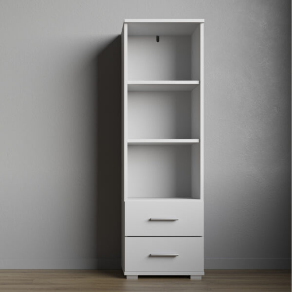 FAUSKE Shelf,2 Drawers,White,40x130x34 cm - Image 2
