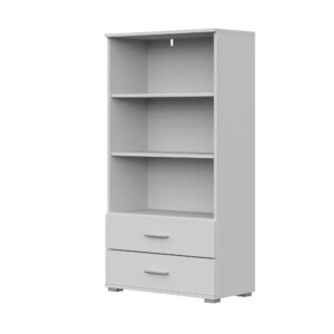 FAUSKE Shelf,2 Drawers,White,69x130x34 cm