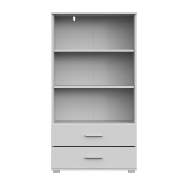FAUSKE Shelf,2 Drawers,White,69x130x34 cm - Image 5