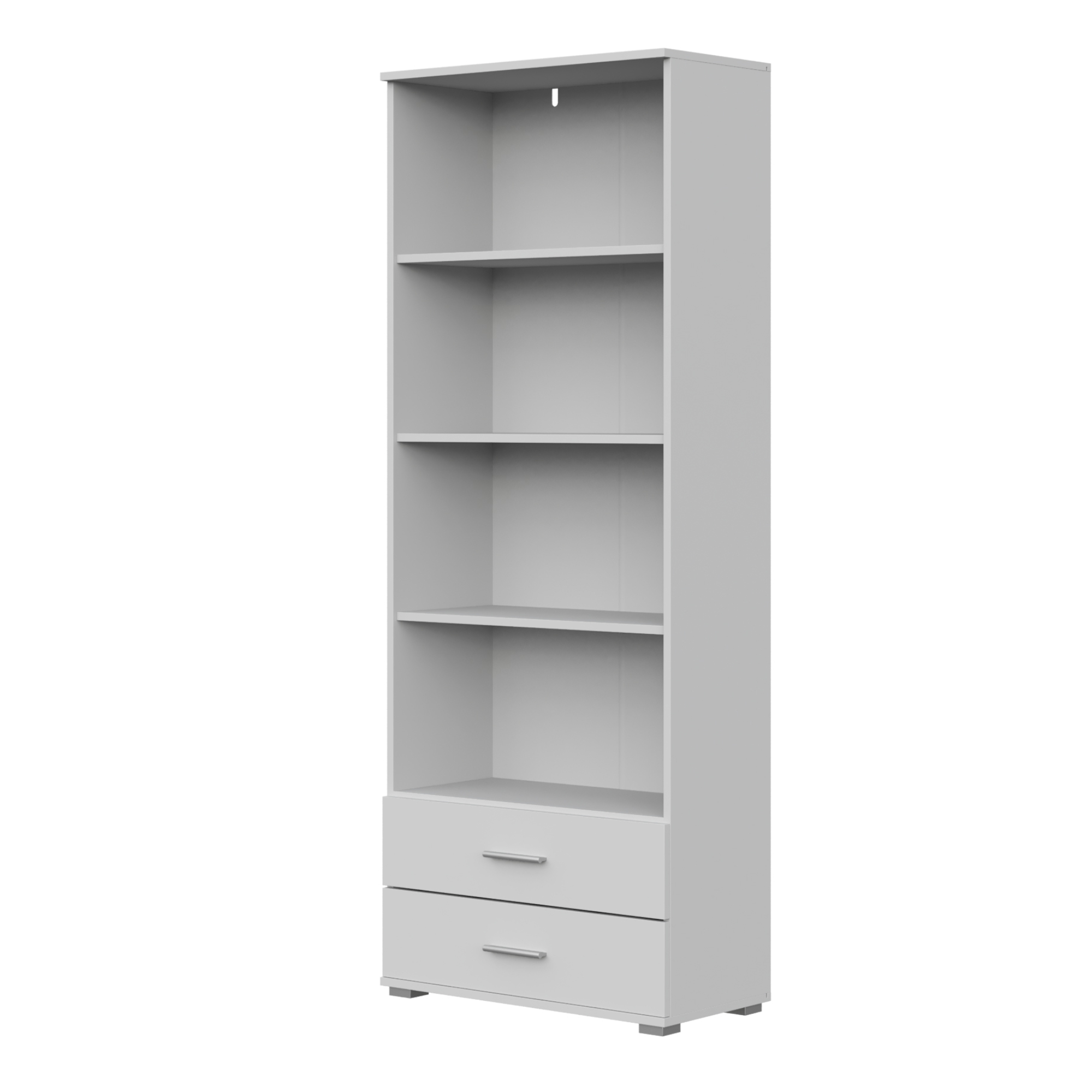 XMEBSKRREGMC00501102_00-2.jpg FAUSKE Shelf,2 Drawers,White,69x180x34 cm - Image 1