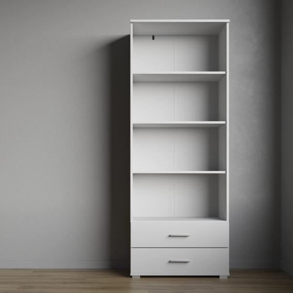 FAUSKE Shelf,2 Drawers,White,69x180x34 cm - Image 2
