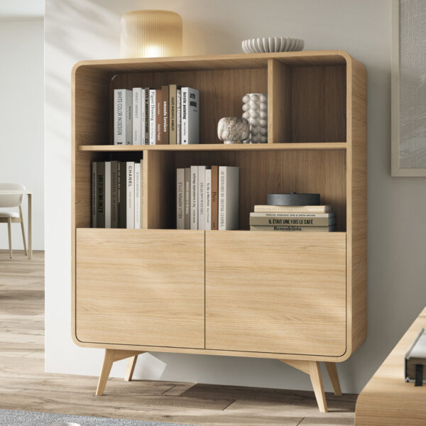 Bookcase, CORNWALL REG1, Modern, Chipboard, Cornwall Living Room 108 x 130 x 39 cm - Image 2