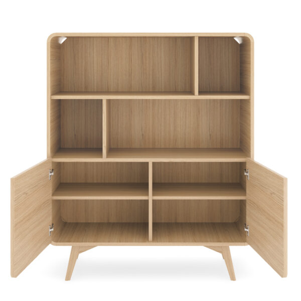 Bookcase, CORNWALL REG1, Modern, Chipboard, Cornwall Living Room 108 x 130 x 39 cm - Image 4
