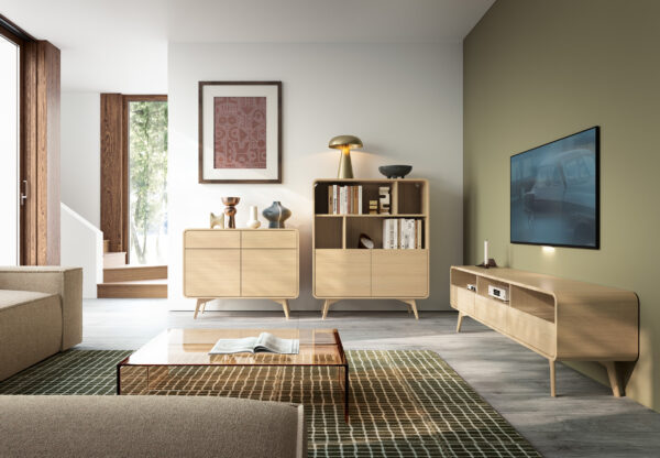 Bookcase, CORNWALL REG1, Modern, Chipboard, Cornwall Living Room 108 x 130 x 39 cm - Image 5