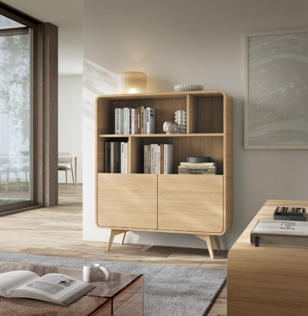 Bookcase, CORNWALL REG1, Modern, Chipboard, Cornwall Living Room 108 x 130 x 39 cm - Image 6