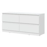 SOLA TV Cabinet,4 Drawers,White,127x61x44 cm