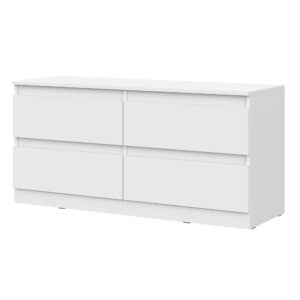 SOLA TV Cabinet,4 Drawers,White,127x61x44 cm