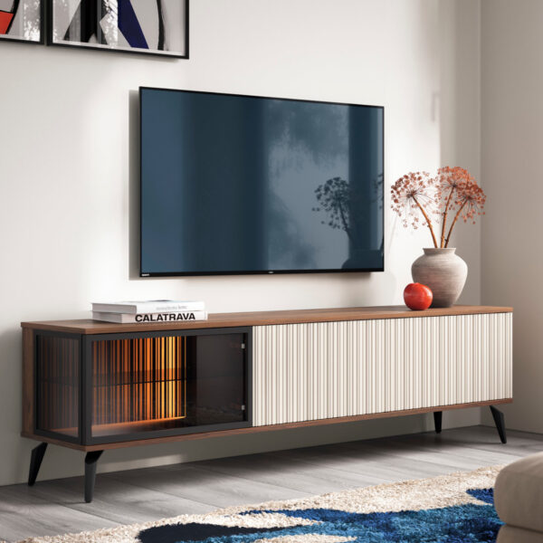 TV Stand, DAWSON RTV1, Modern, Chipboard, Dawson Living Room 180 x 50 x 39 cm - Image 2