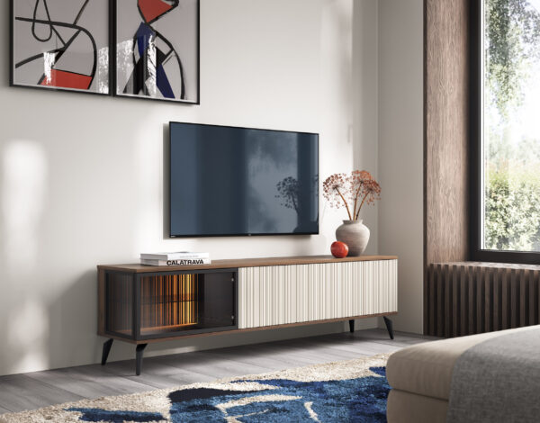 TV Stand, DAWSON RTV1, Modern, Chipboard, Dawson Living Room 180 x 50 x 39 cm - Image 6