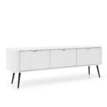 TV Stand, MORDEN RTV1, Modern, Chipboard, White Living Room 168 x 56 x 39 cm