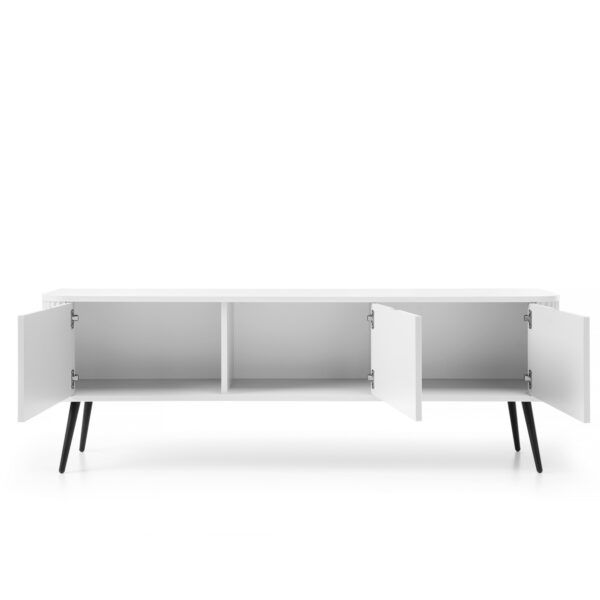 TV Stand, MORDEN RTV1, Modern, Chipboard, White Living Room 168 x 56 x 39 cm - Image 4