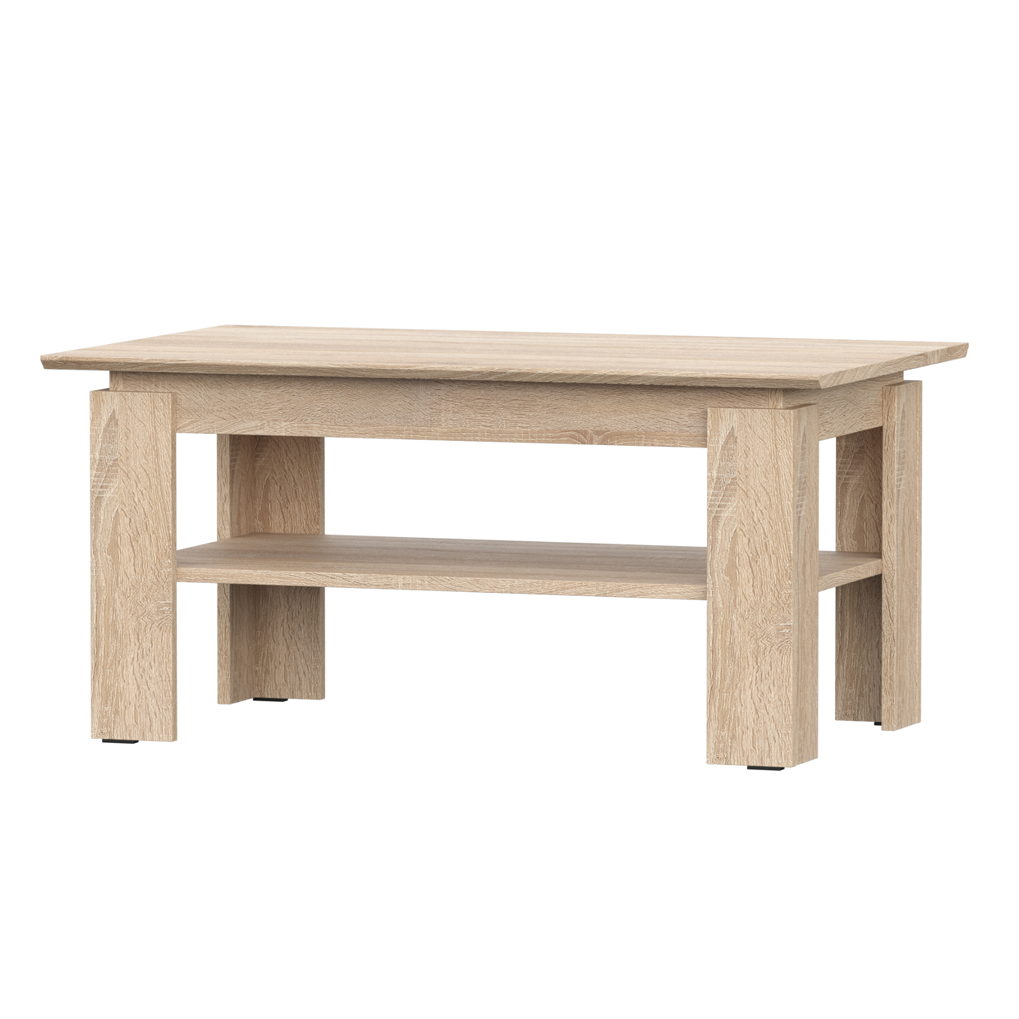 XMEBSKRSTOMC00201101_00-2.jpg SOLA Coffee Table,Additional Shelf,Sonoma Oak,90x55x43 cm - Image 1