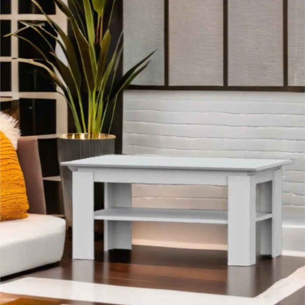SOLA Coffee Table,-,White,90x55x43 cm - Image 2