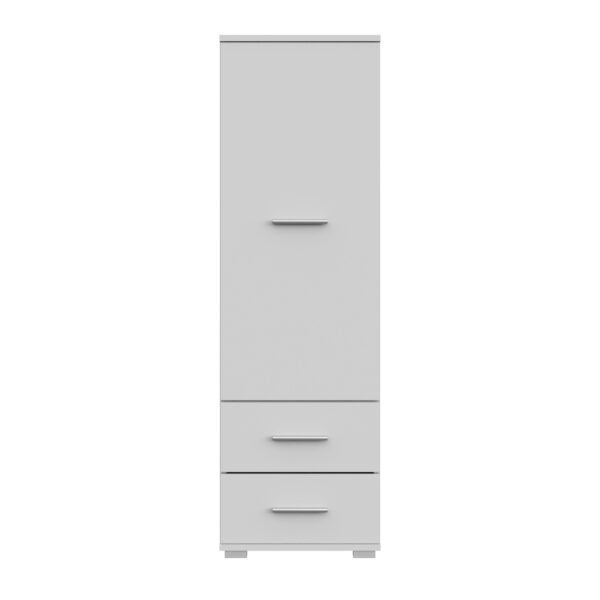 FAUSKE Wardrobe,2 Drawers,White,40x130x36 cm - Image 7