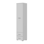 FAUSKE Wardrobe,2 Drawers,White,40x180x36 cm