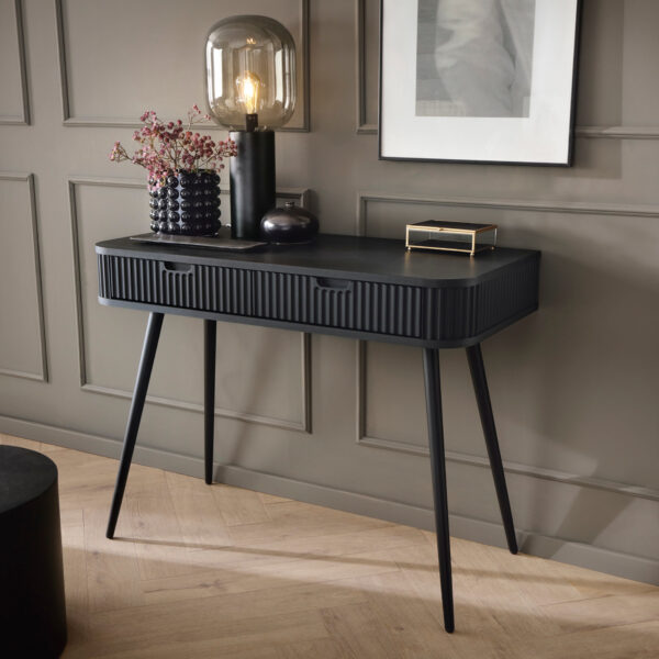 Coffee table MORDEN TOA1, Modern, Chipboard, Black Living Room 103 x 80 x 49 cm - Image 2