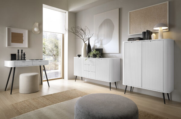 Coffee table MORDEN TOA1, Modern, Chipboard, White Living Room 103 x 80 x 49 cm - Image 5