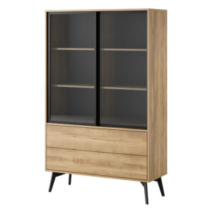 Display Cabinet, ESTEVAN WIT1, Modern, Chipboard, Estevan Living Room 100 x 165 x 39 cm