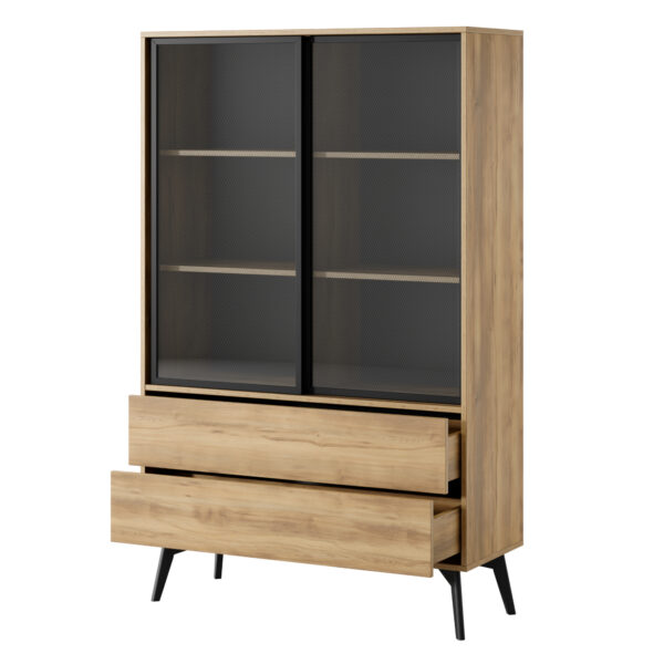 Display Cabinet, ESTEVAN WIT1, Modern, Chipboard, Estevan Living Room 100 x 165 x 39 cm - Image 4