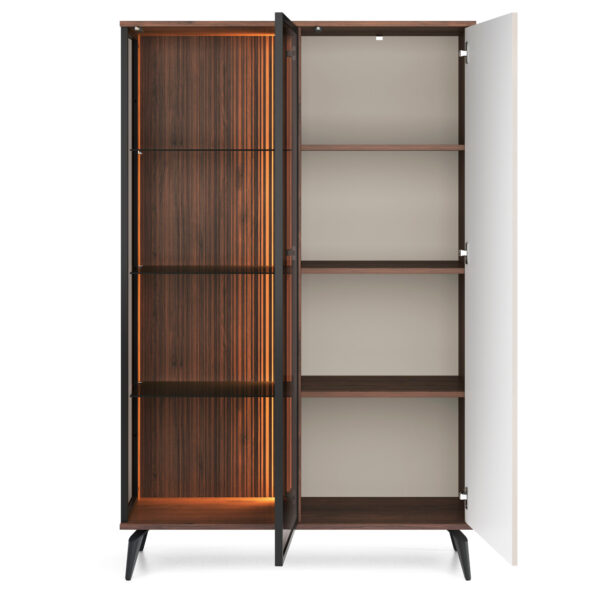 Display Cabinet, DAWSON WIT1, Modern, Chipboard, Dawson Living Room 103 x 162 x 39 cm - Image 4